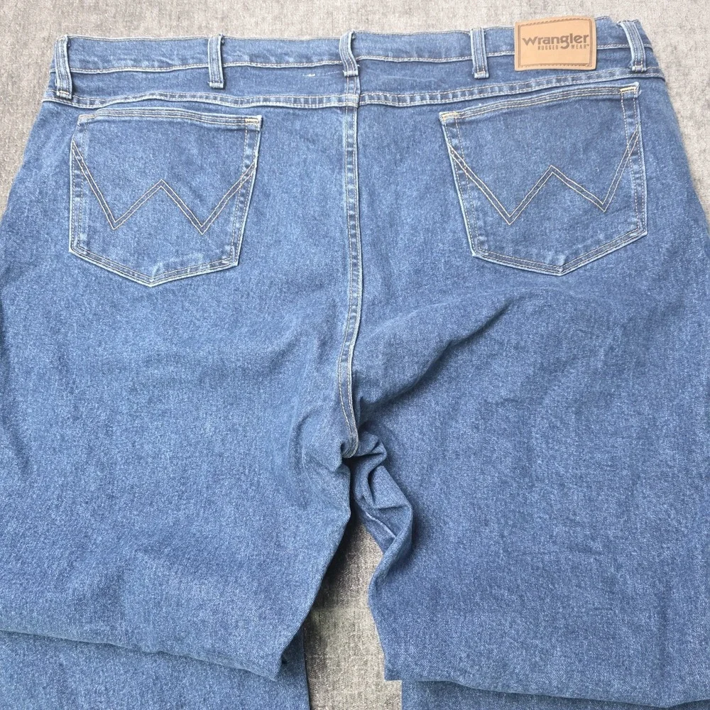 Wrangler Rugged Wear Jeans Mens 48x34 Big Tall Cowboy Rodeo Western Yeehaw Denim